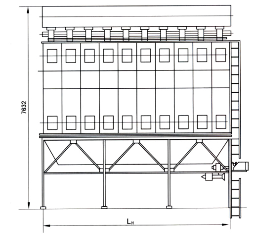 LMN-Ⅱ型脈動(dòng)反吸反吹袋式除塵器 LMN-Ⅱ型脈動(dòng)反吸反吹袋式除塵器